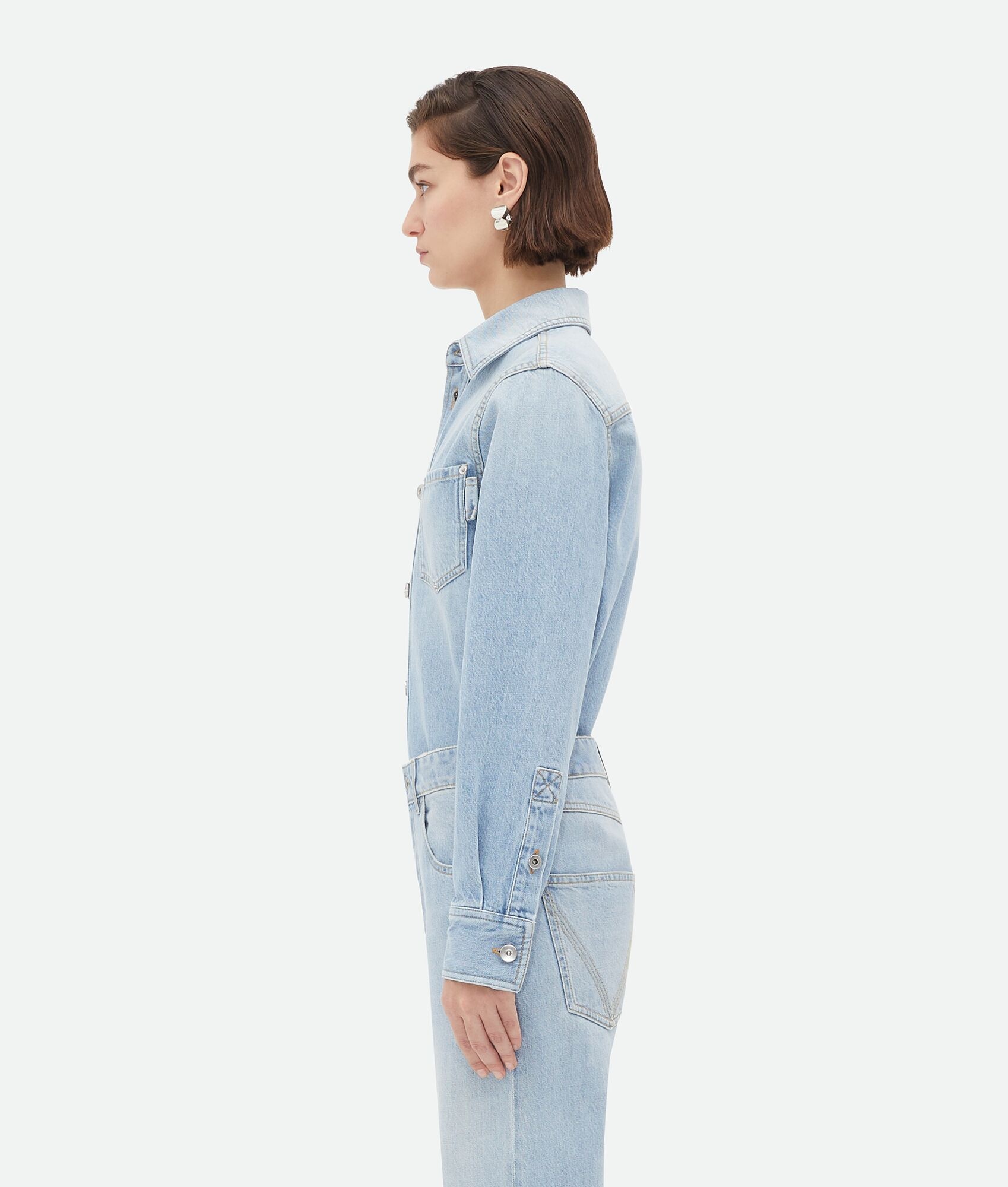 Light-Bleached Denim Shirt - 2