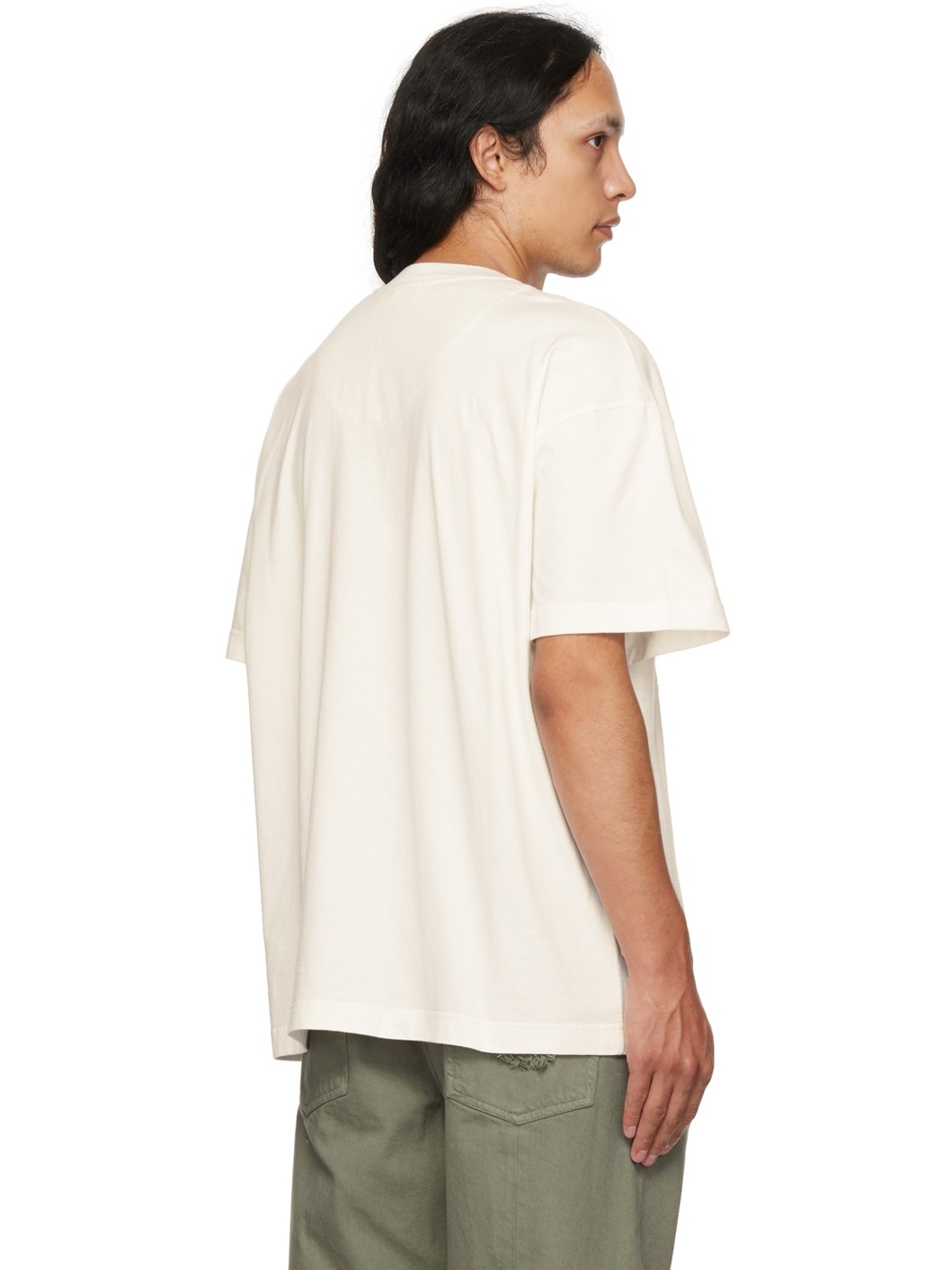 White Fluffy Circle T-Shirt - 3