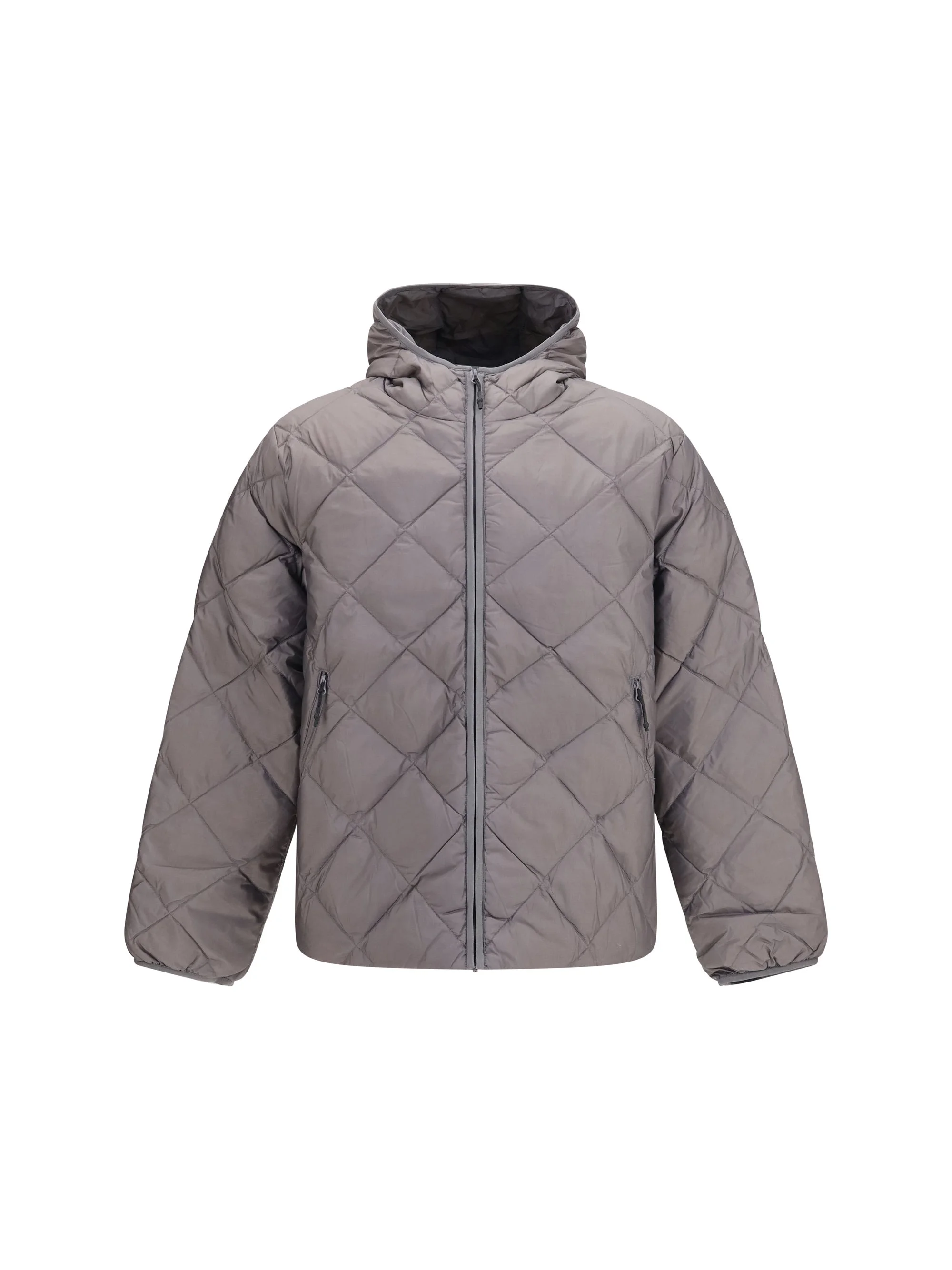 Hiking Patrol Base LT Quilted Hooded Jacket Grey - 1