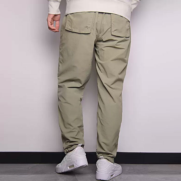Men's Converse Solid Color Woven Straight-Leg Casual Pants/Trousers light grey Green 10021100-A04 - 4