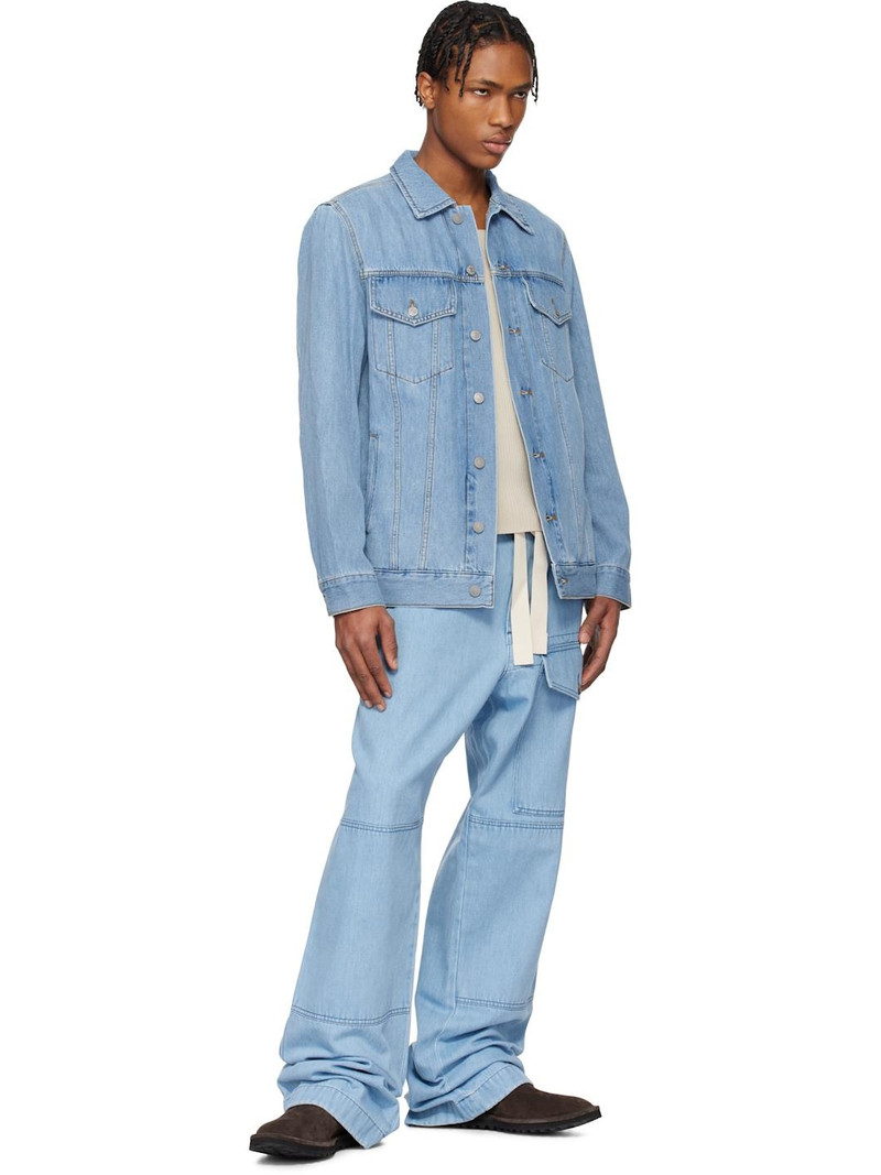 Dries Van Noten Blue Drawstring Jeans outlook