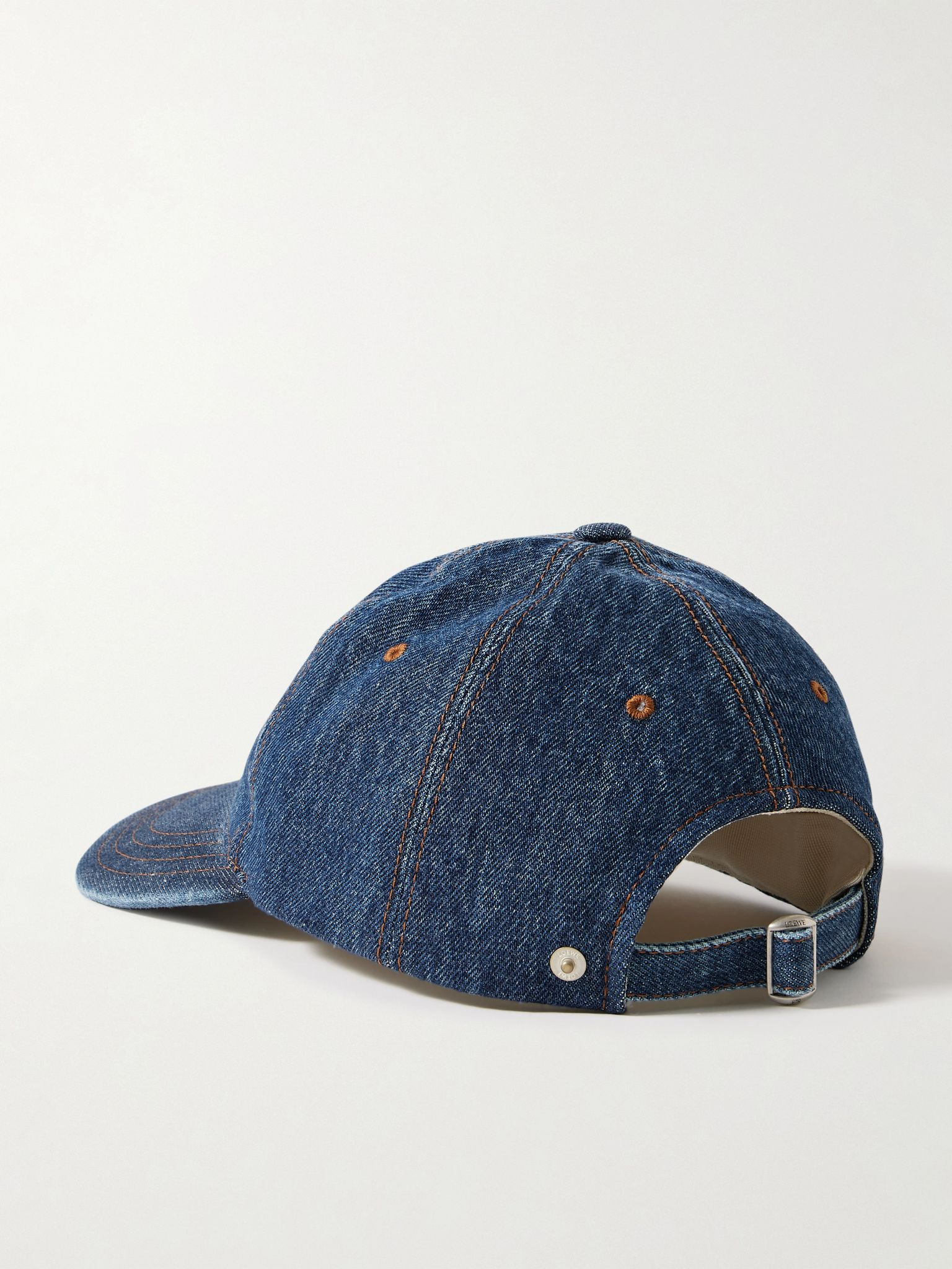 + Paula's Ibiza Appliquéd Logo-Embroidered Denim Baseball Cap Blue - 3