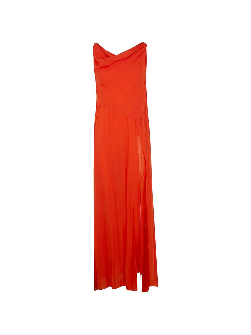 cowl-neck slit maxi dress 1