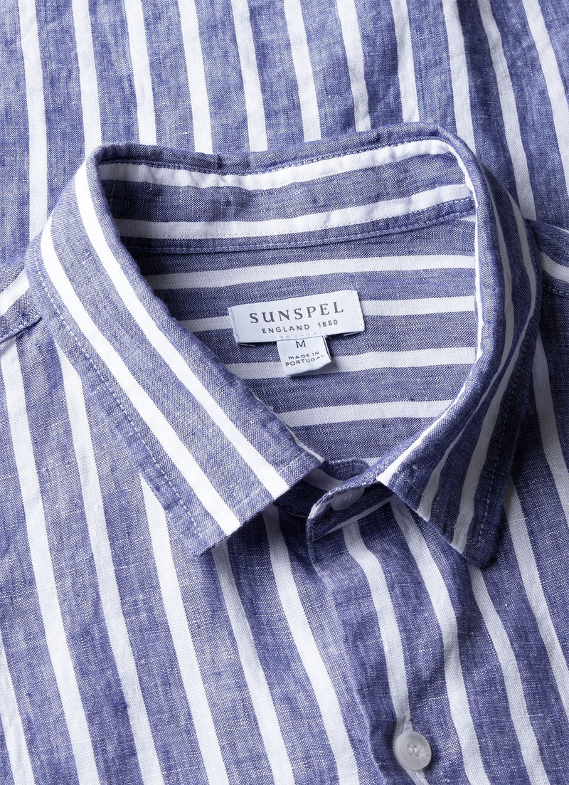 Sunspel Short Sleeve Linen Shirt outlook