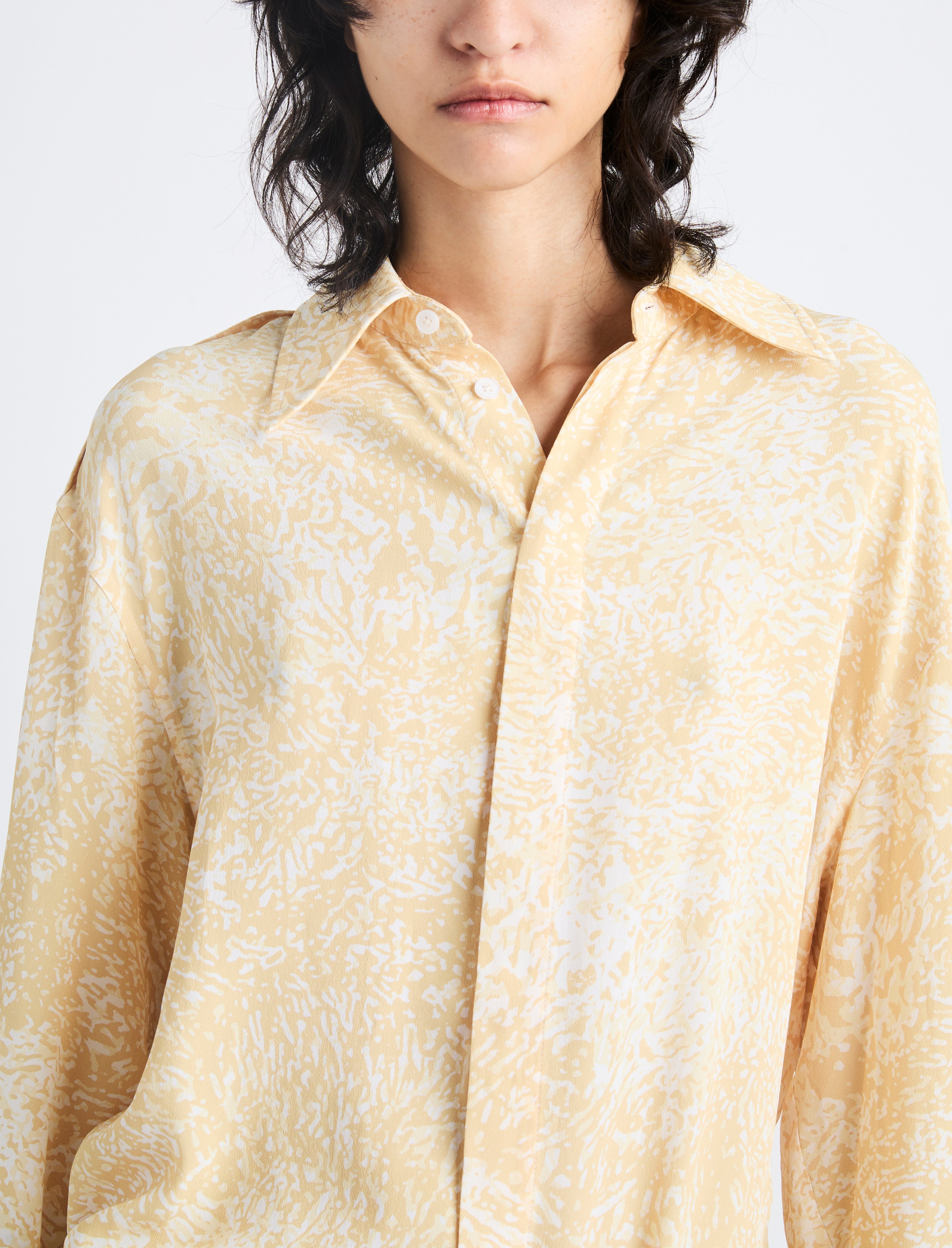 Norman Top in Printed Viscose Crepe - 6