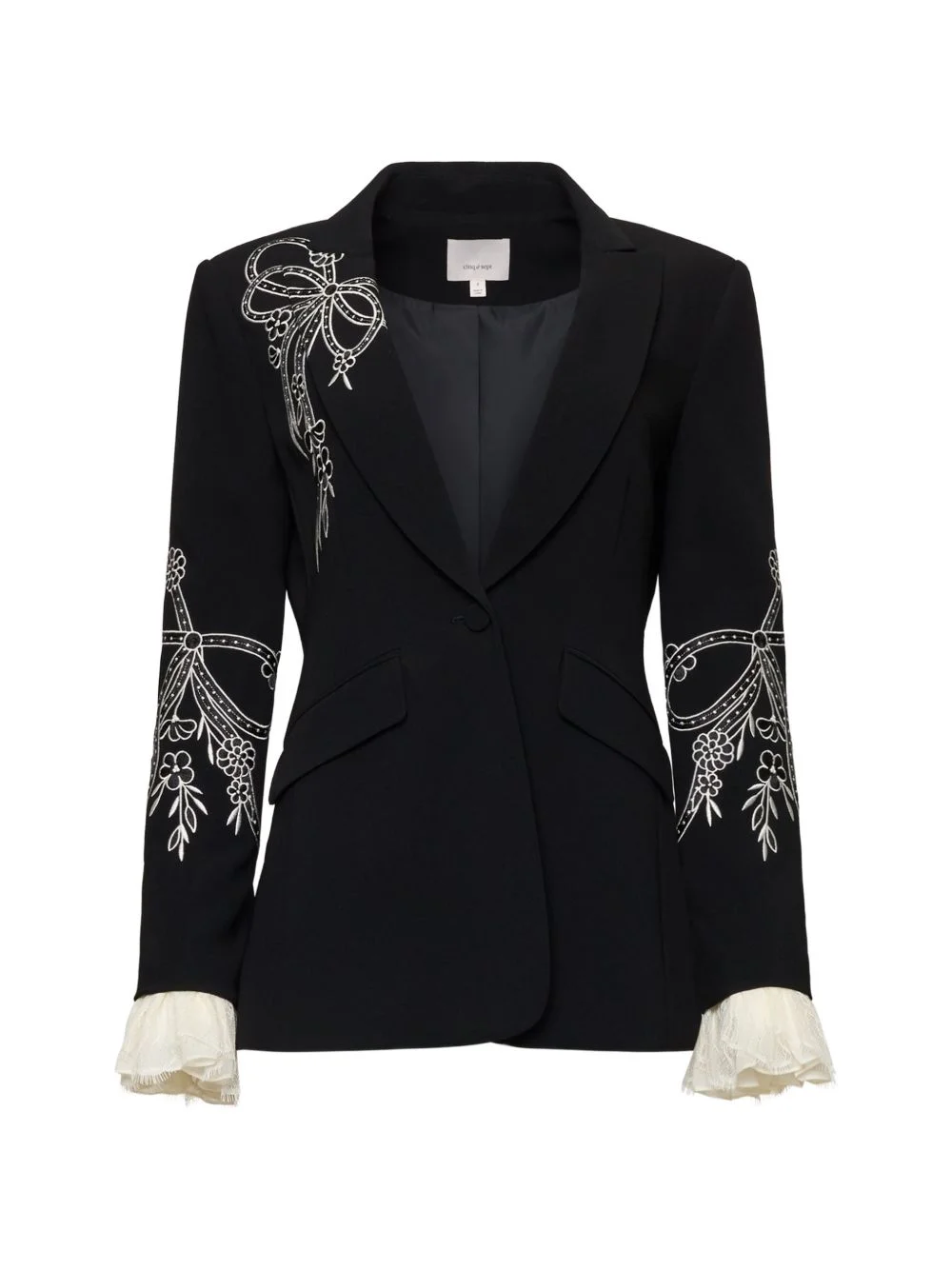 Cheyenne cascading ribbon blazer - 1