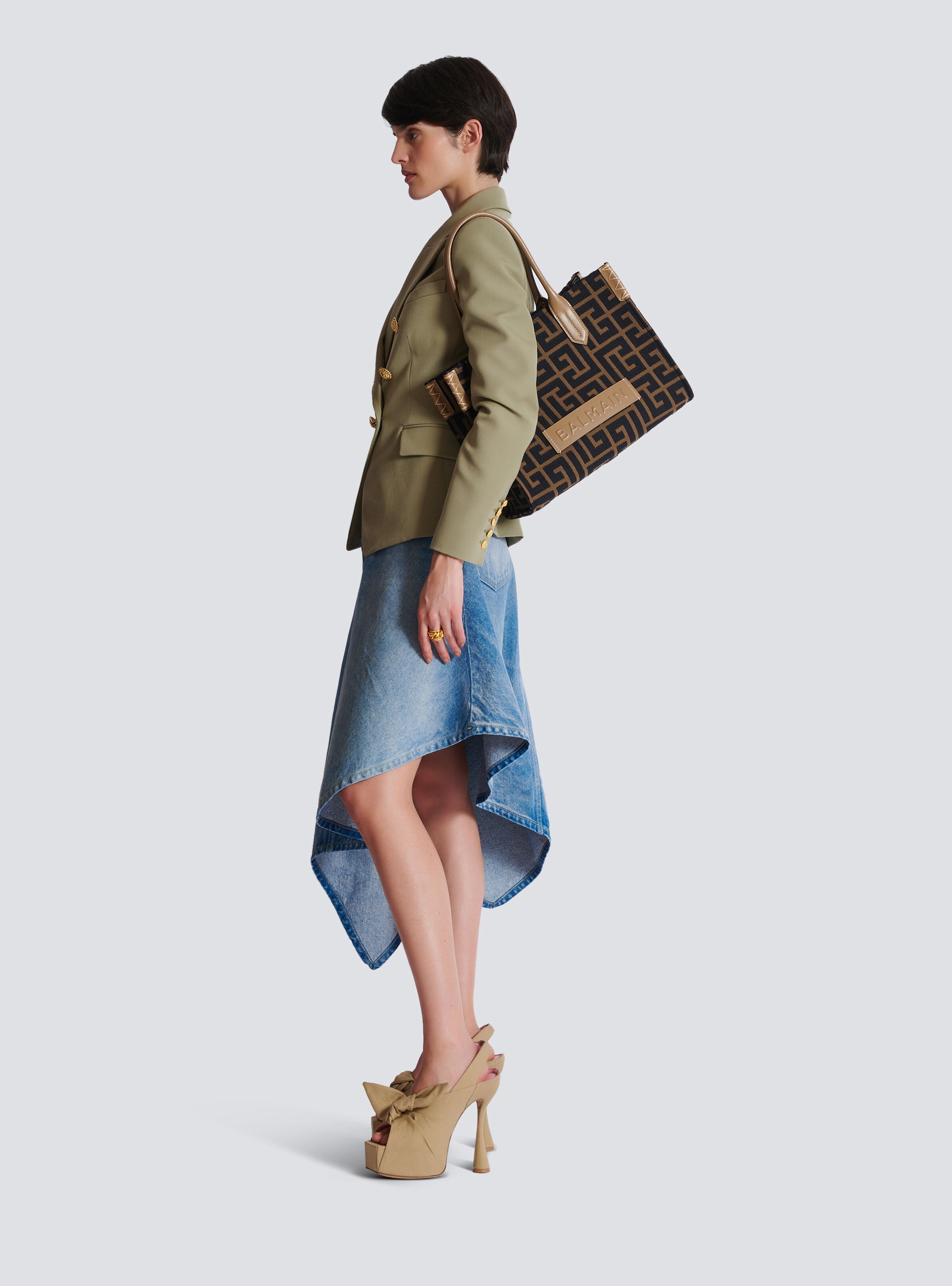 B-Army Shopper 36 bag in PB Labyrinth jacquard - 2