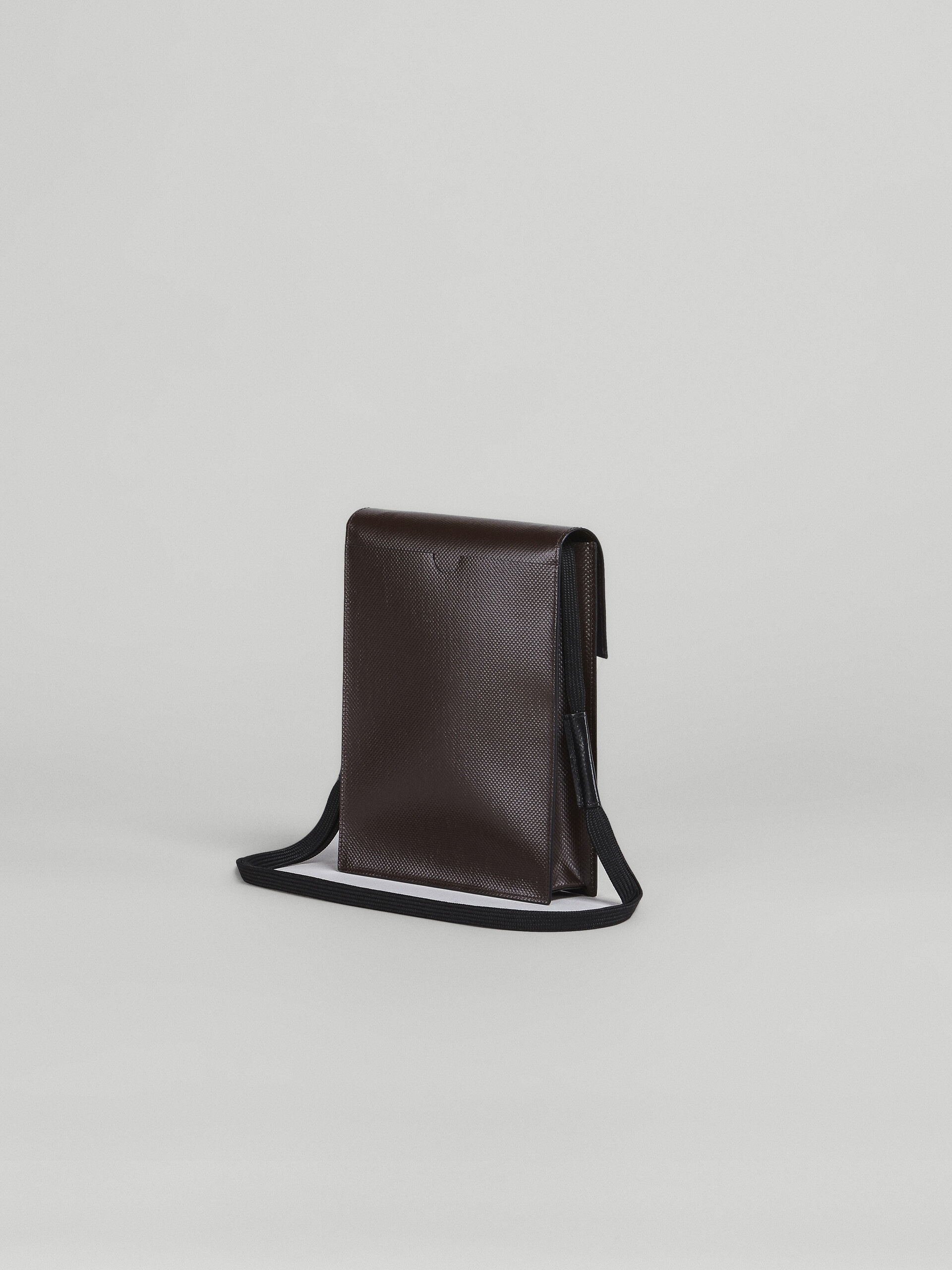 SKY BLUE AND BROWN TRIBECA MESSENGER BAG - 2