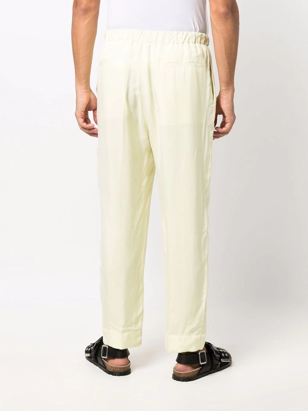 straight-leg silk trousers - 4