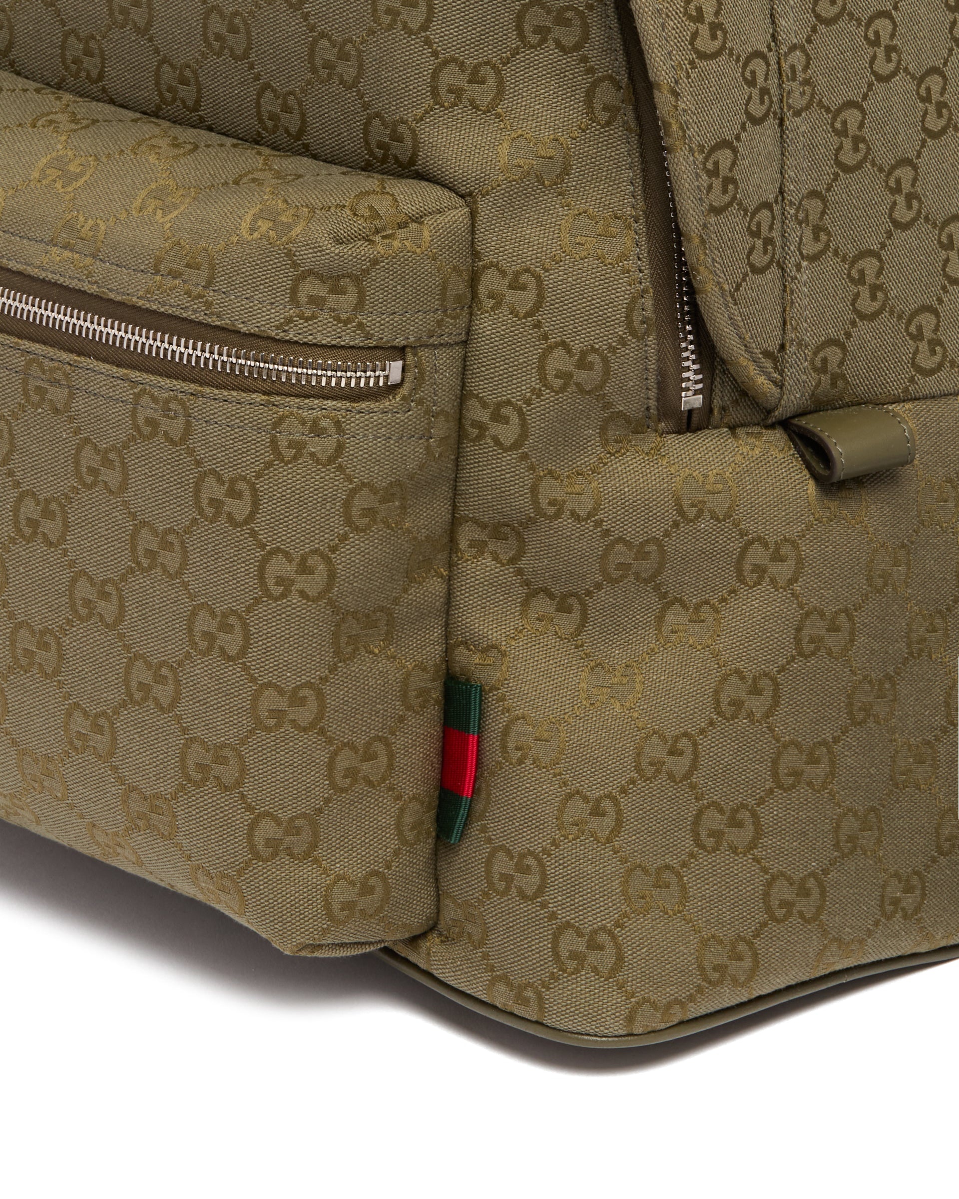 Green GG Fabric Backpack - 5
