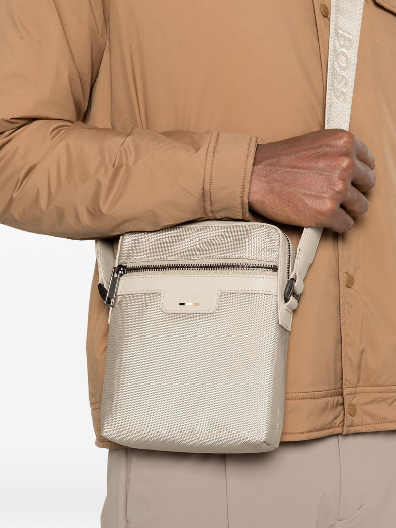 BOSS logo messenger bag outlook