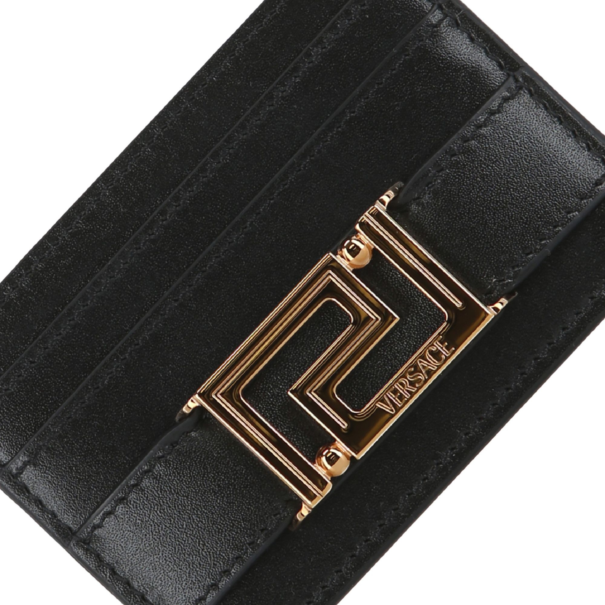 Versace Greca Goddess Card Holder 'Black/Gold' - 3