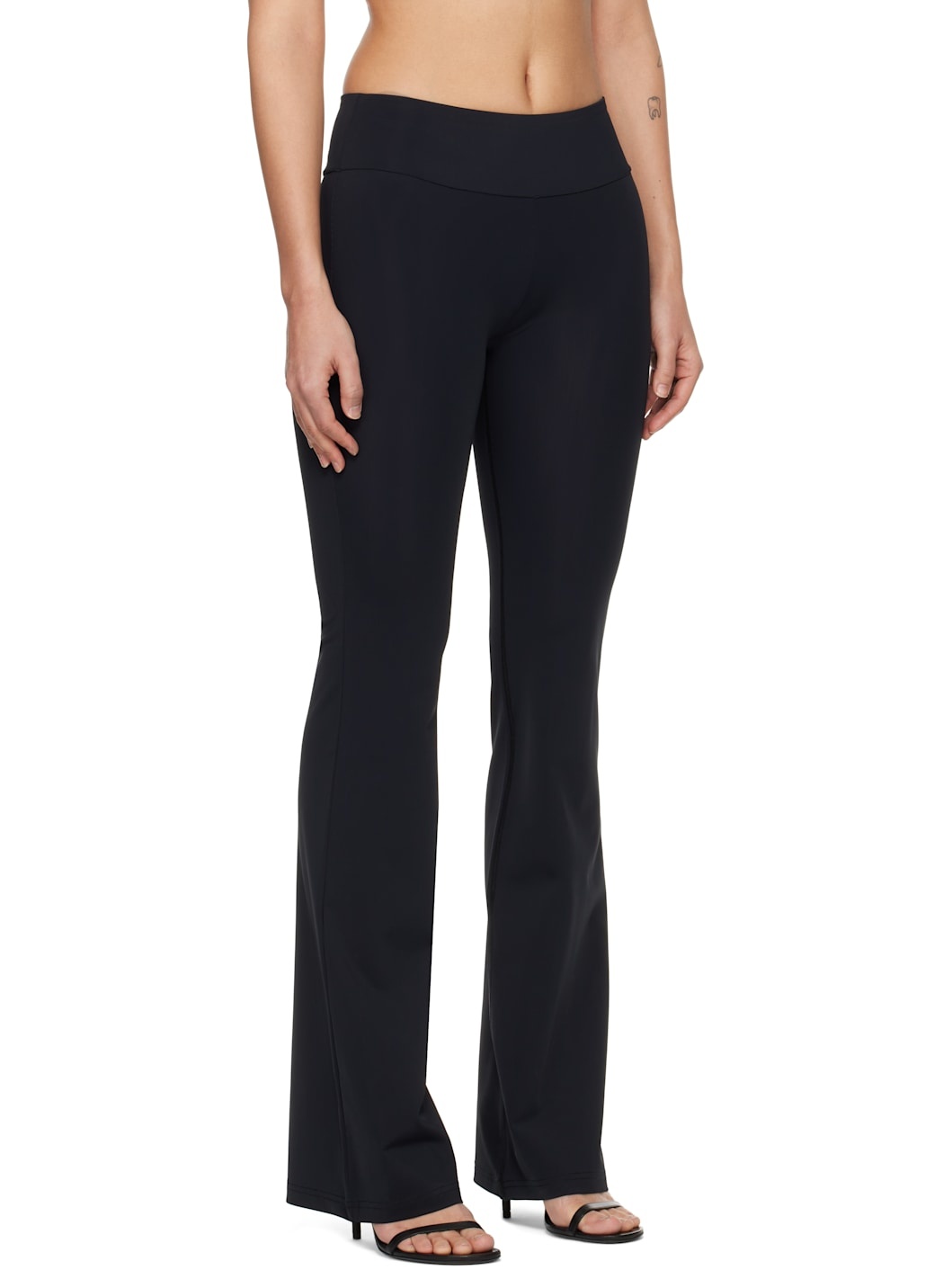 Black Scuba Jersey Trousers - 2