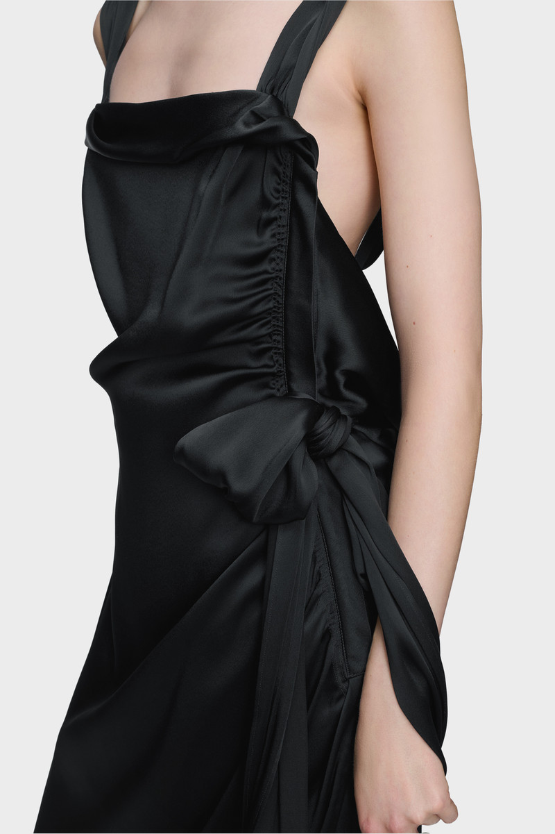 Silk satin maxi dress 5