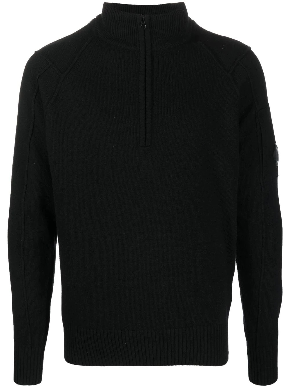 wool-blend half-zip sweatshirt - 1