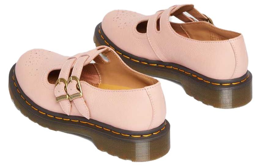 (WMNS) Dr. Martens 8065 Virginia Leather Mary Jane 'Peach Beige' 30692329 - 4