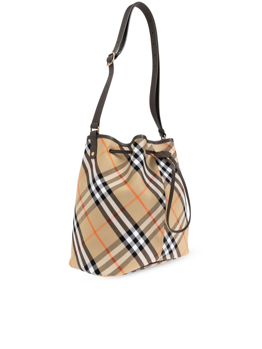 Vintage Check bucket shoulder bag - 4
