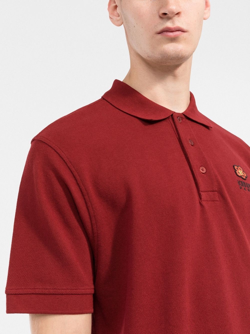 embroidered logo polo shirt - 5