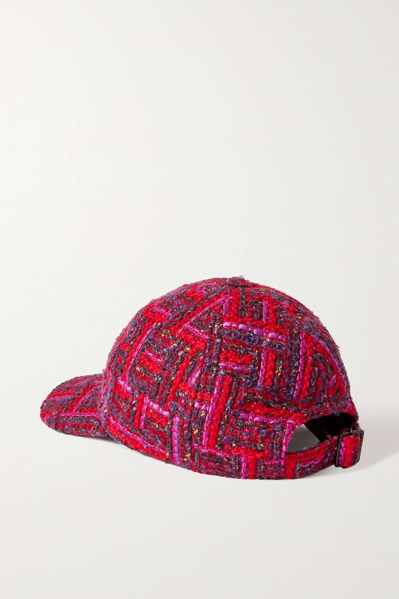 Embroidered wool-blend tweed baseball cap - 2