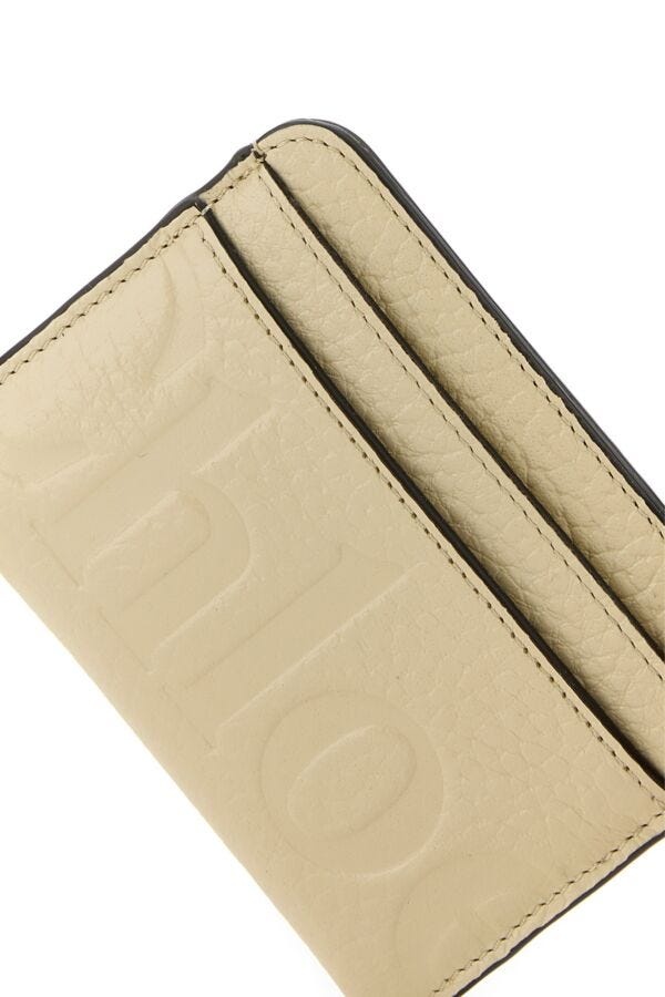 Cream leather card holder - 4