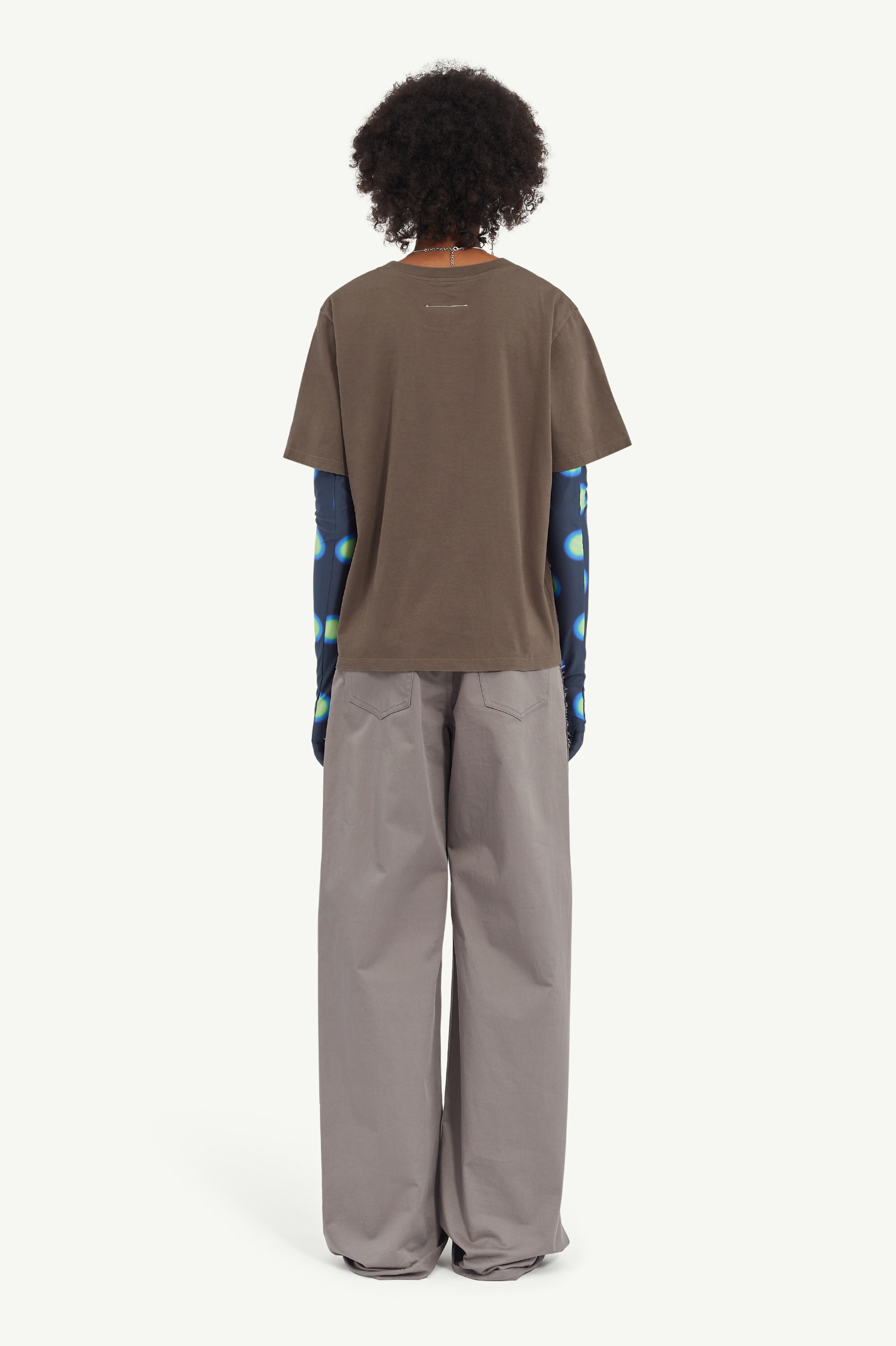 MM6◆半袖カットソー/1/レーヨン/NVY/S32GC0307 MM6 エムエム6 S52GC0267 S24312 Tシャツ レディース トップス