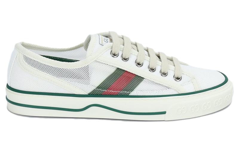 (WMNS) Gucci Tennis 1977 Low Top Sneaker 'White Green' 663578-2UX10-9070 - 2