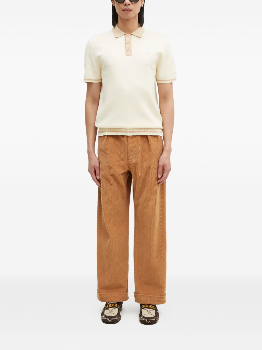 knitted polo shirt - 2