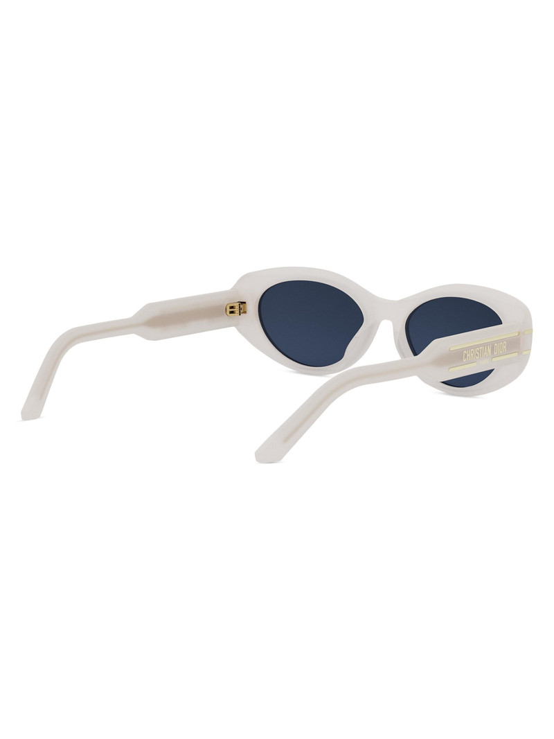 Women's DiorSignature B8U 53MM Butterfly Sunglasses - Blue Ivory 6