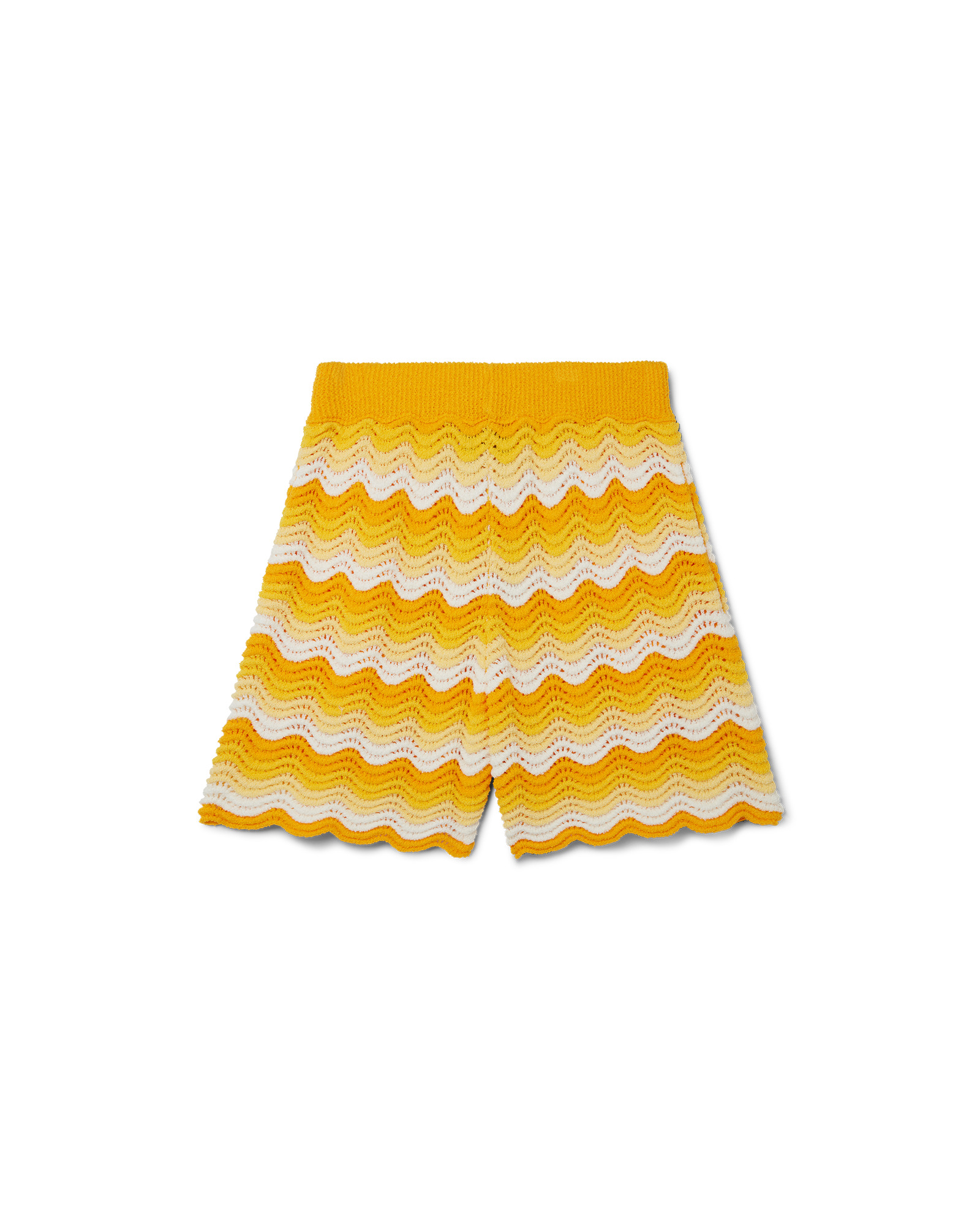 Wavy Gradient Crochet Shorts - 5