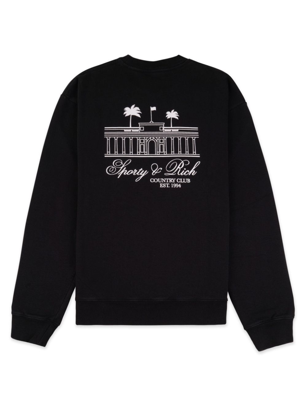 logo-print cotton sweatshirt - 7