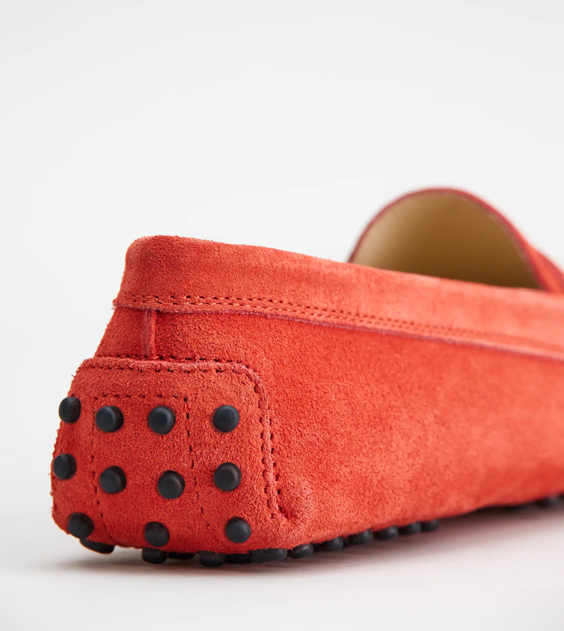GOMMINO DRIVING SHOES IN SUEDE - RED - 6