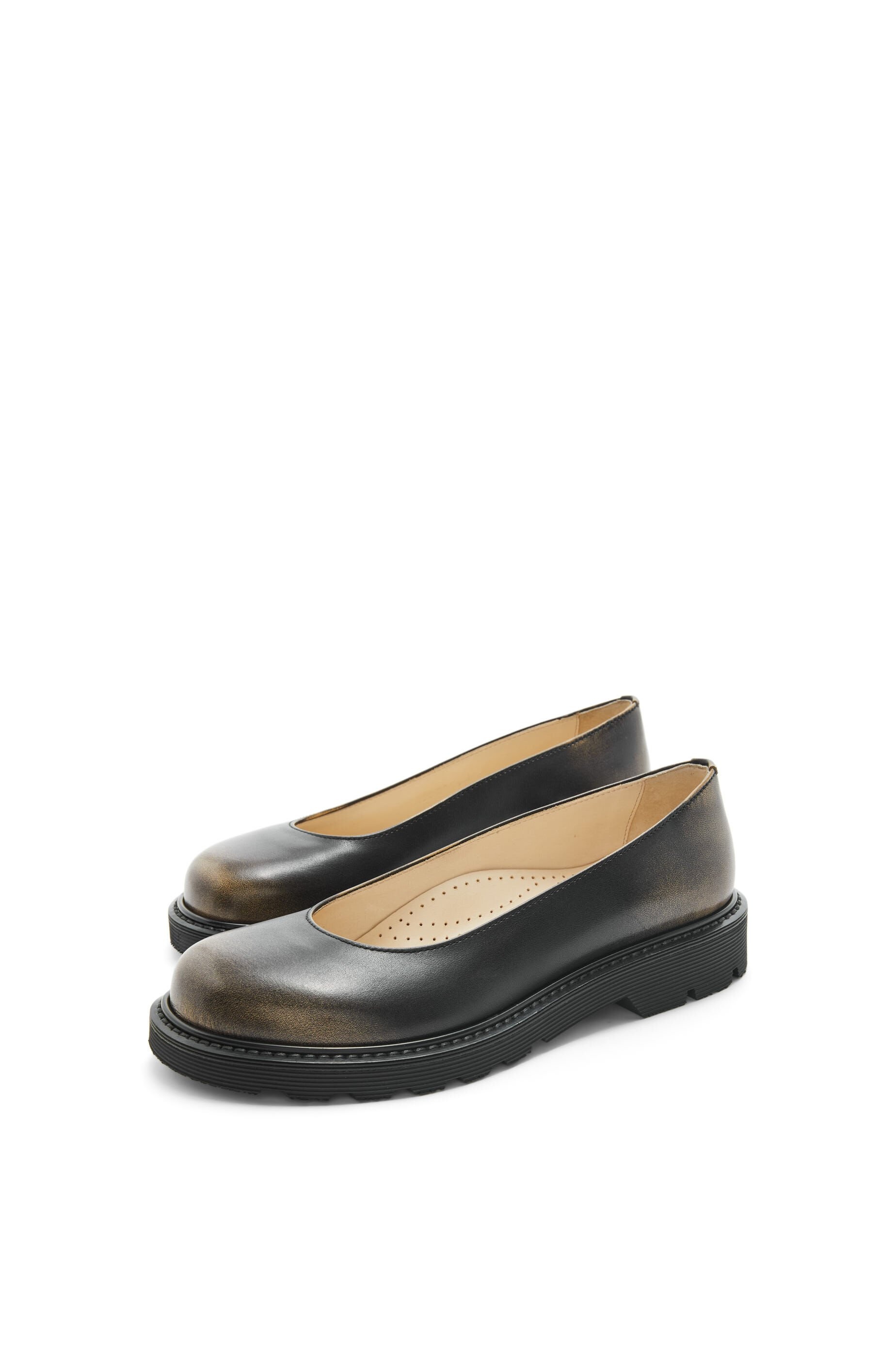 Blaze ballerina in bi-colour brushed-off calfskin - 3