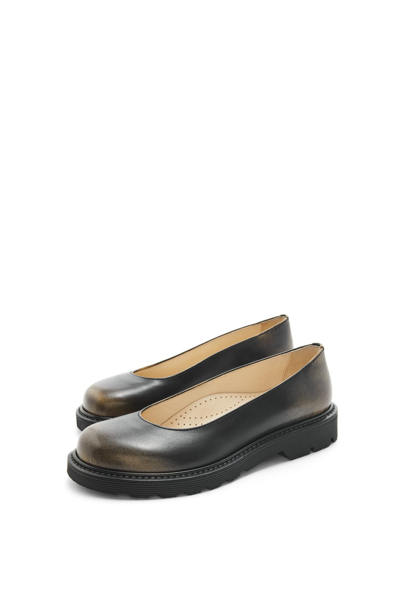 Blaze ballerina in bi-colour brushed-off calfskin 3