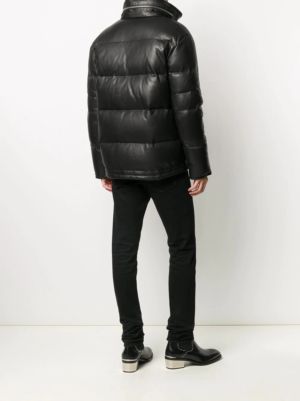 quilted zipped puffer jacket - 6