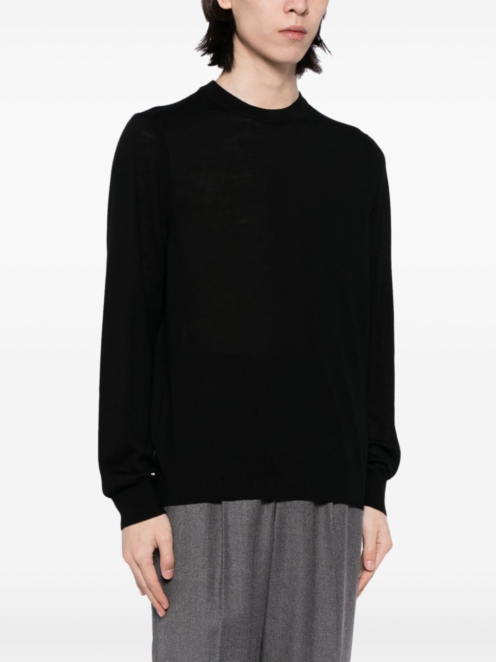 fine-knit merino wool jumper - 3