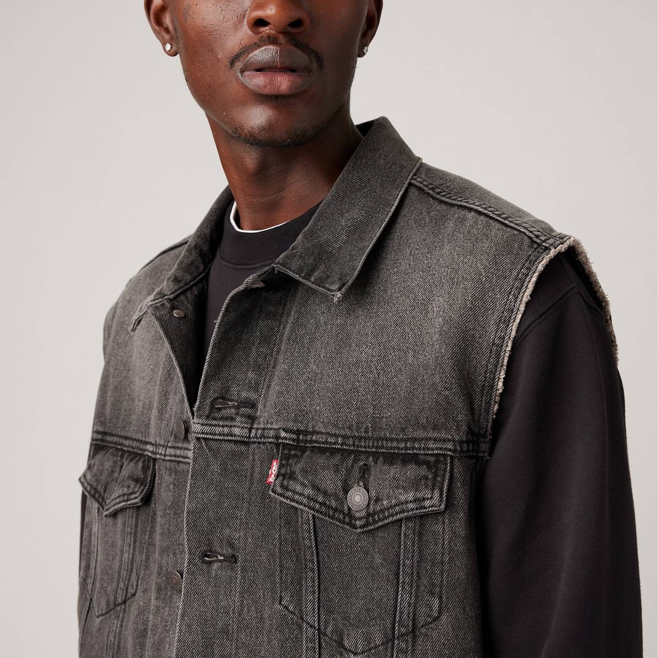 RELAXED FIT TRUCKER VEST - 5
