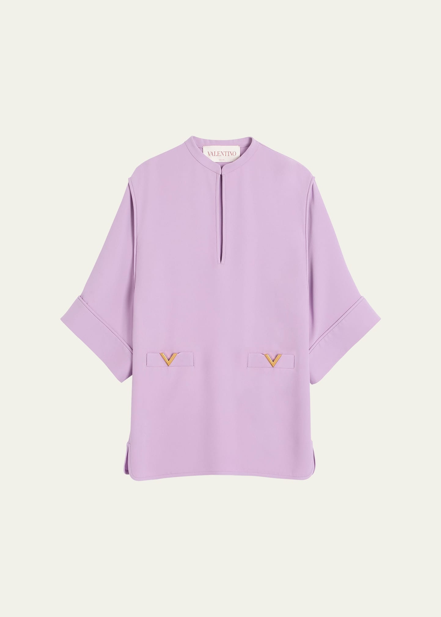 Wide Sleeve Mini Dress - 1