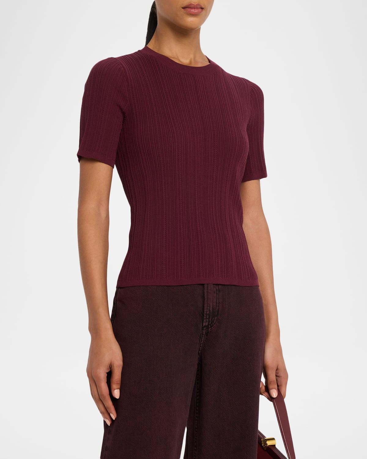 Camryn Pointelle Tee - 4