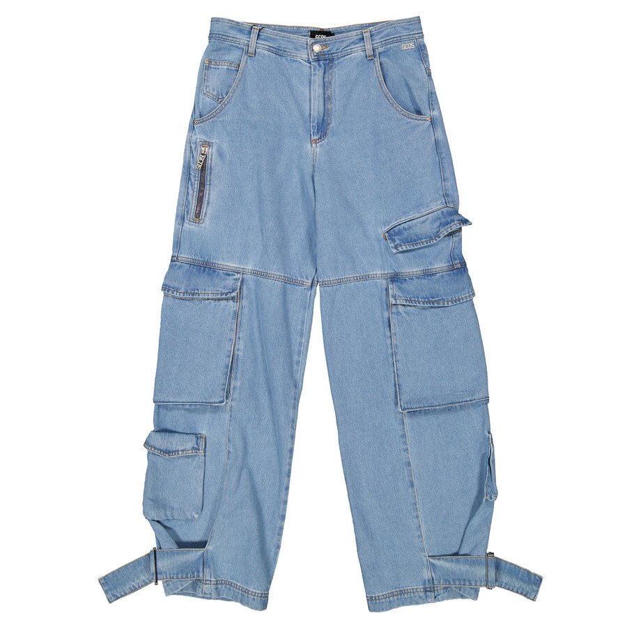 GCDS Cotton Denim Ultracargo Pants - 5