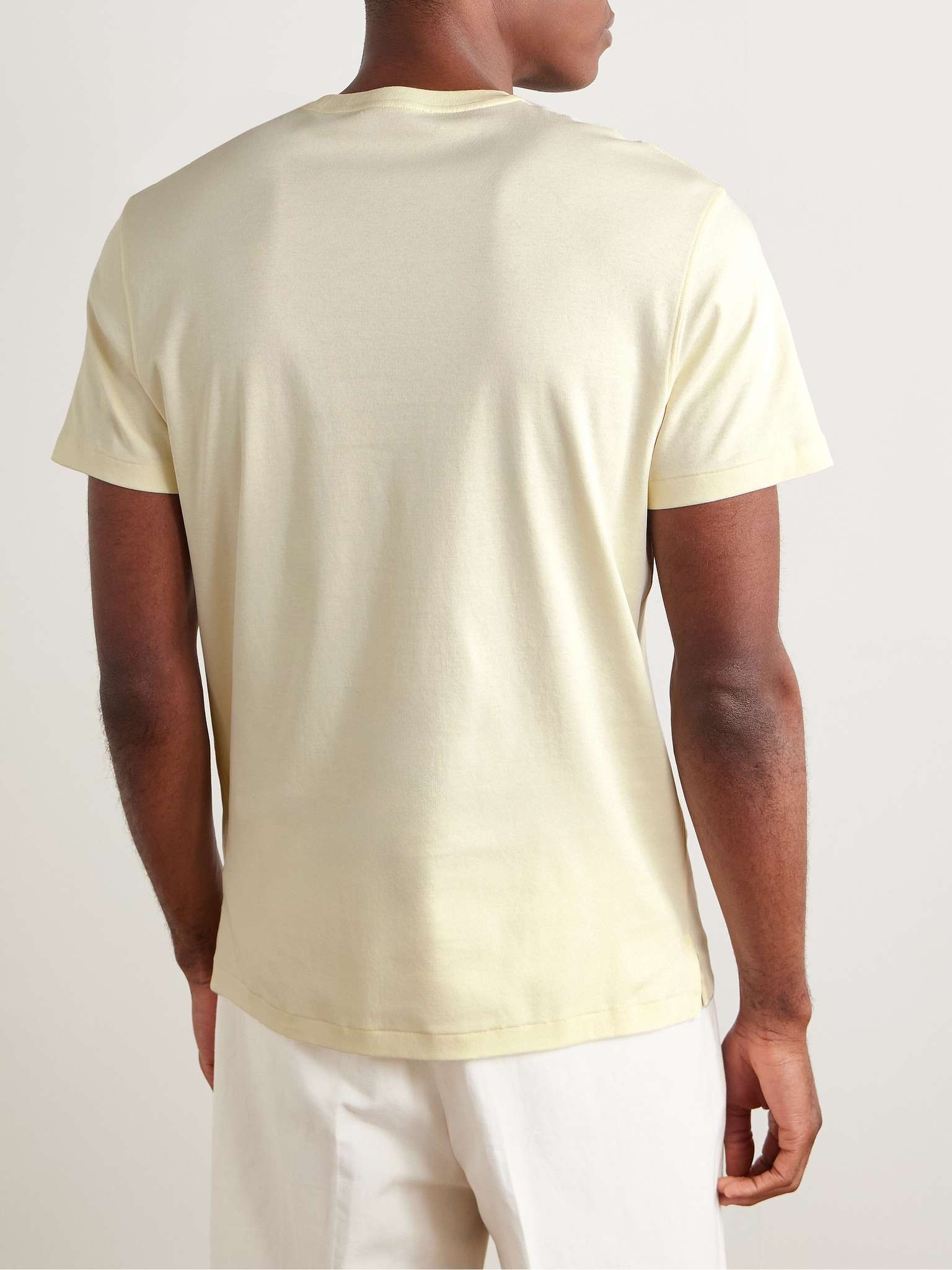Slim-Fit Cotton-Interlock T-Shirt - 4