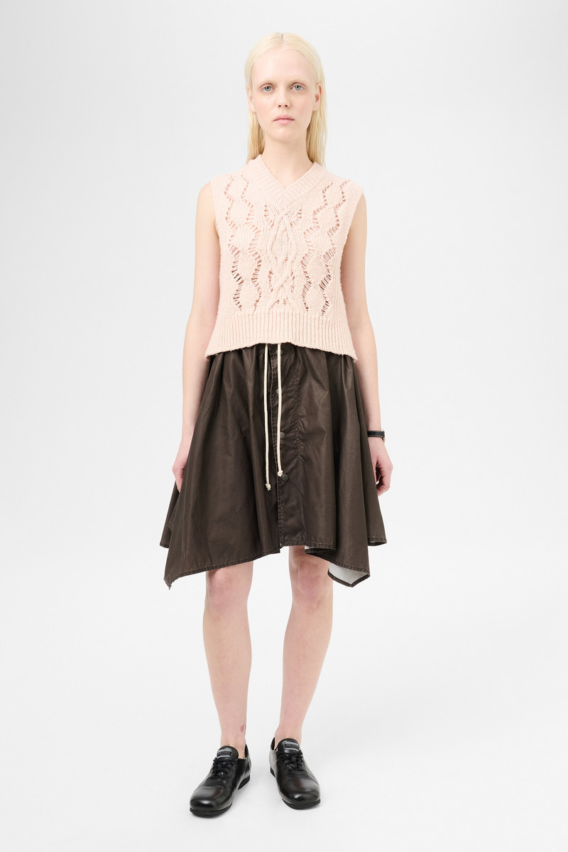 Our Legacy Cable Michigan Tank Delicate Pink Fisherman Wool outlook