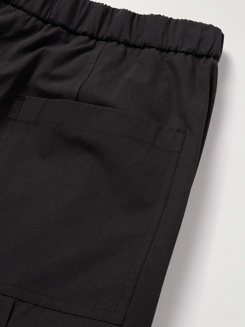 Straight-Leg Belted Pleated Poplin Trousers 6