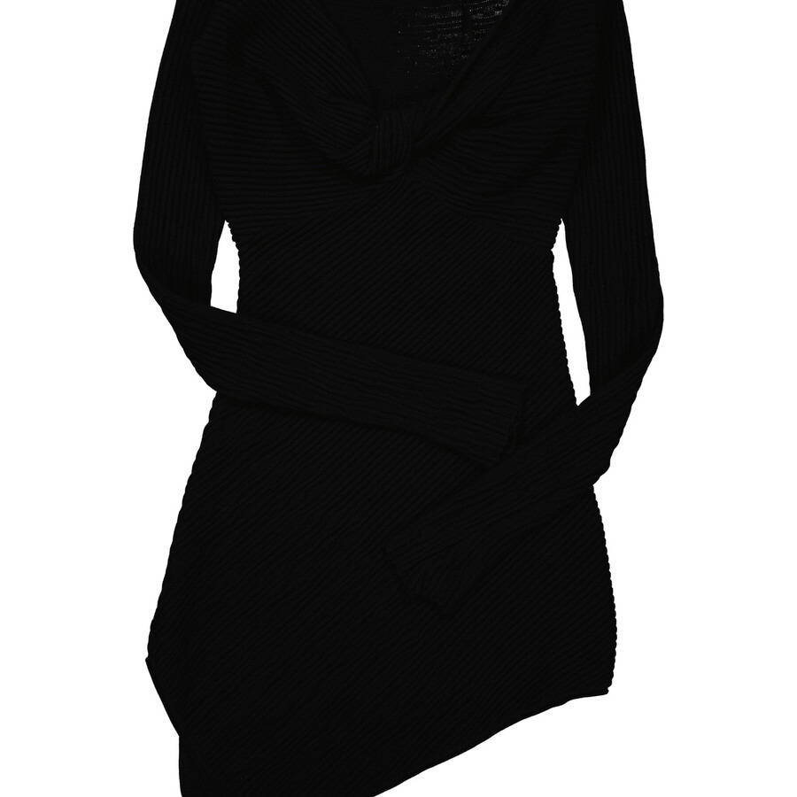 The Attico Ladies Black Desai Asymmetric Minidress - 7