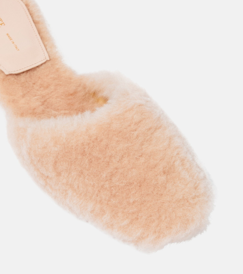 Clio shearling mules 6