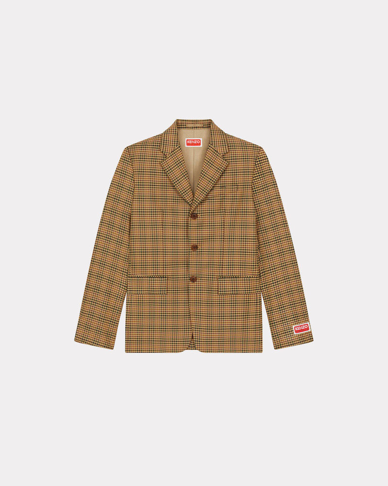 Checked suit jacket 1