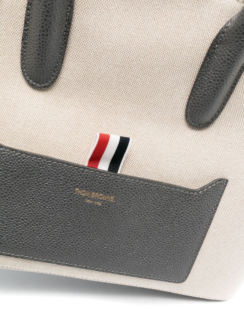 grosgrain-loop tote bag - 4