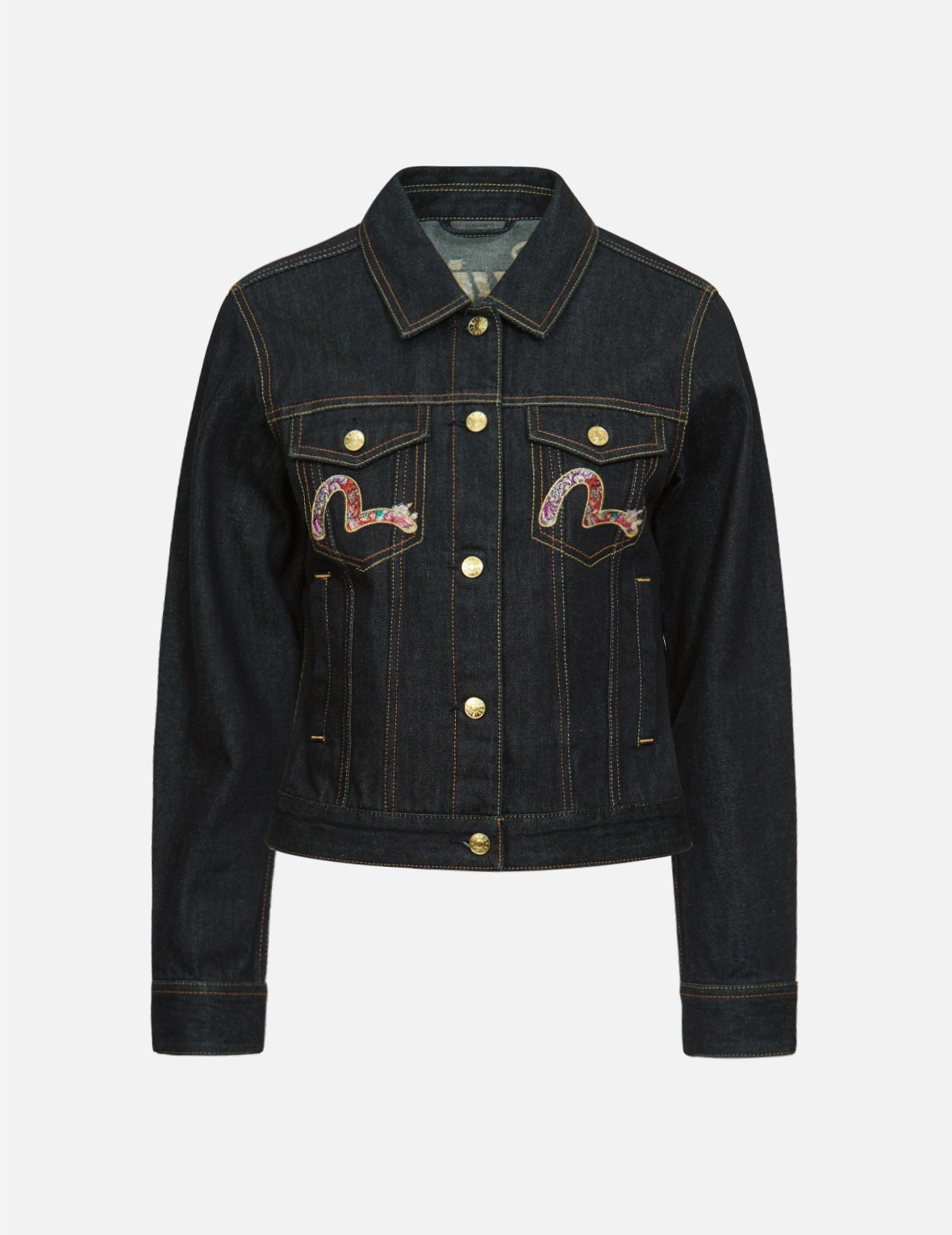 MOONLIGHT DRAGON EMBROIDERED DENIM JACKET - 2