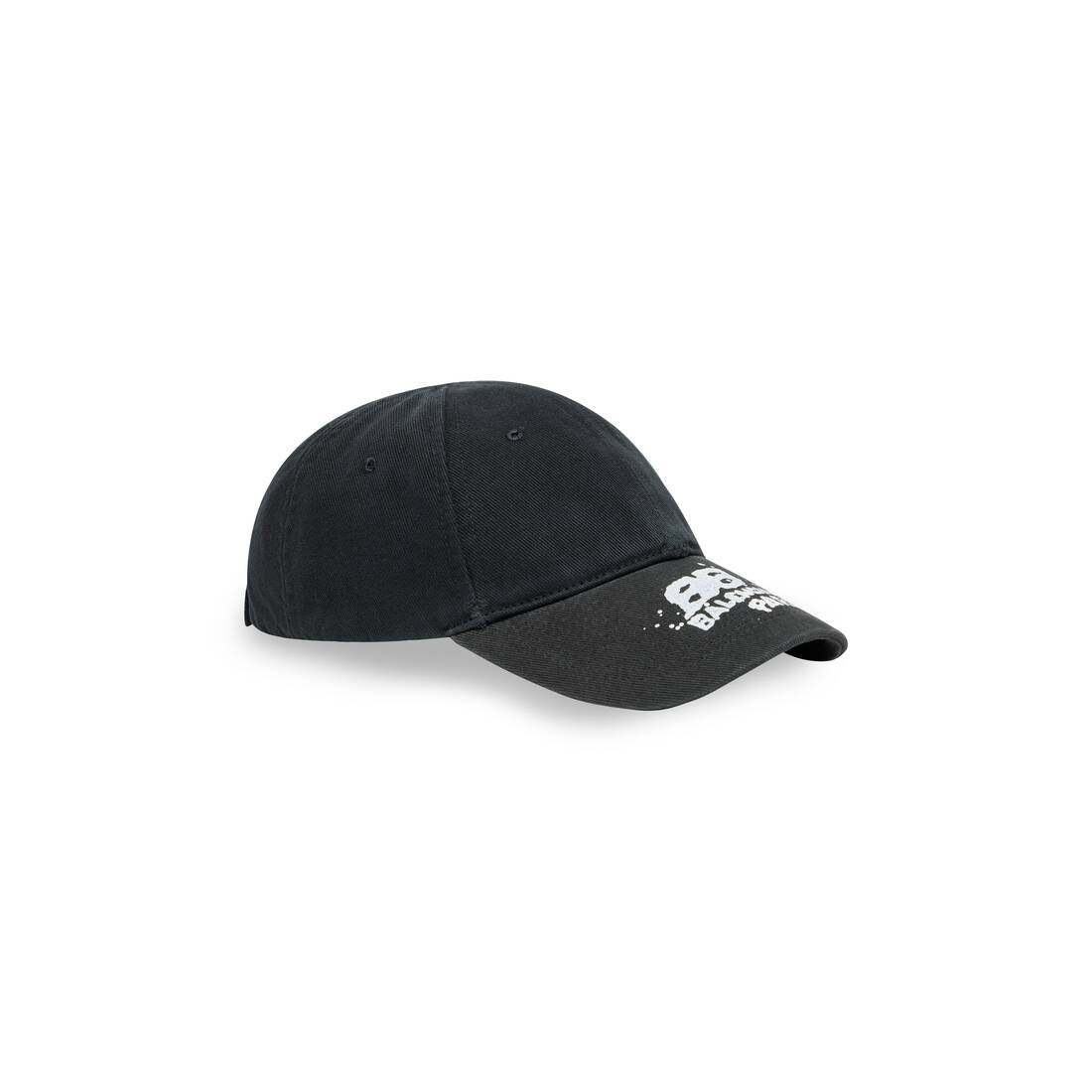 BALENCIAGA Hand Drawn Bb Icon Cap in Black | REVERSIBLE