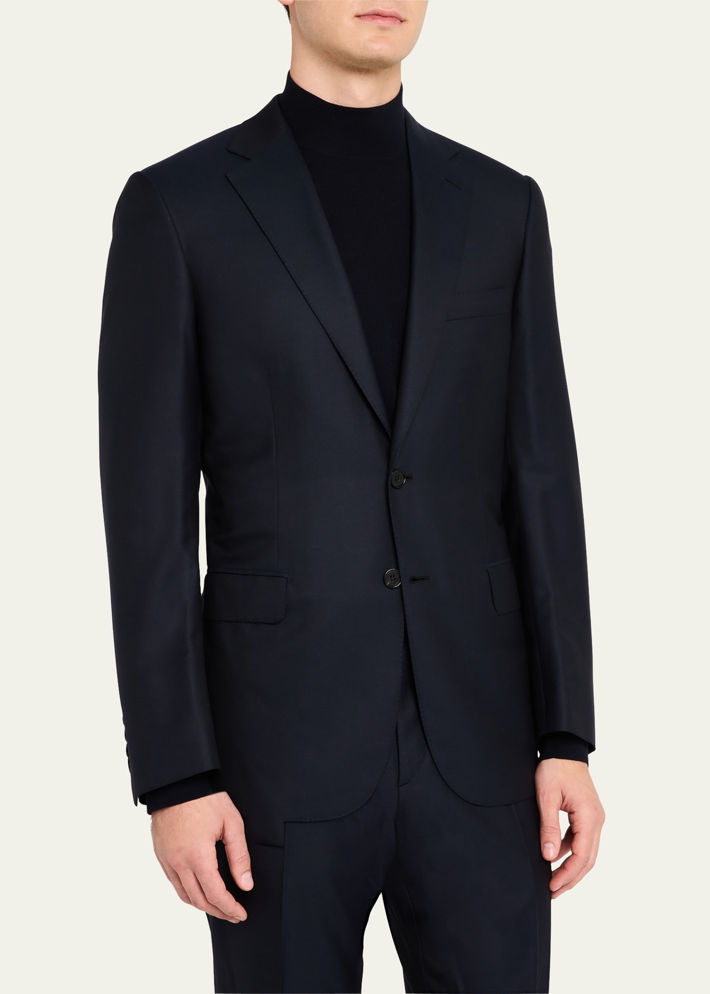 Men's Brunico Solid Two-Piece Suit - 4