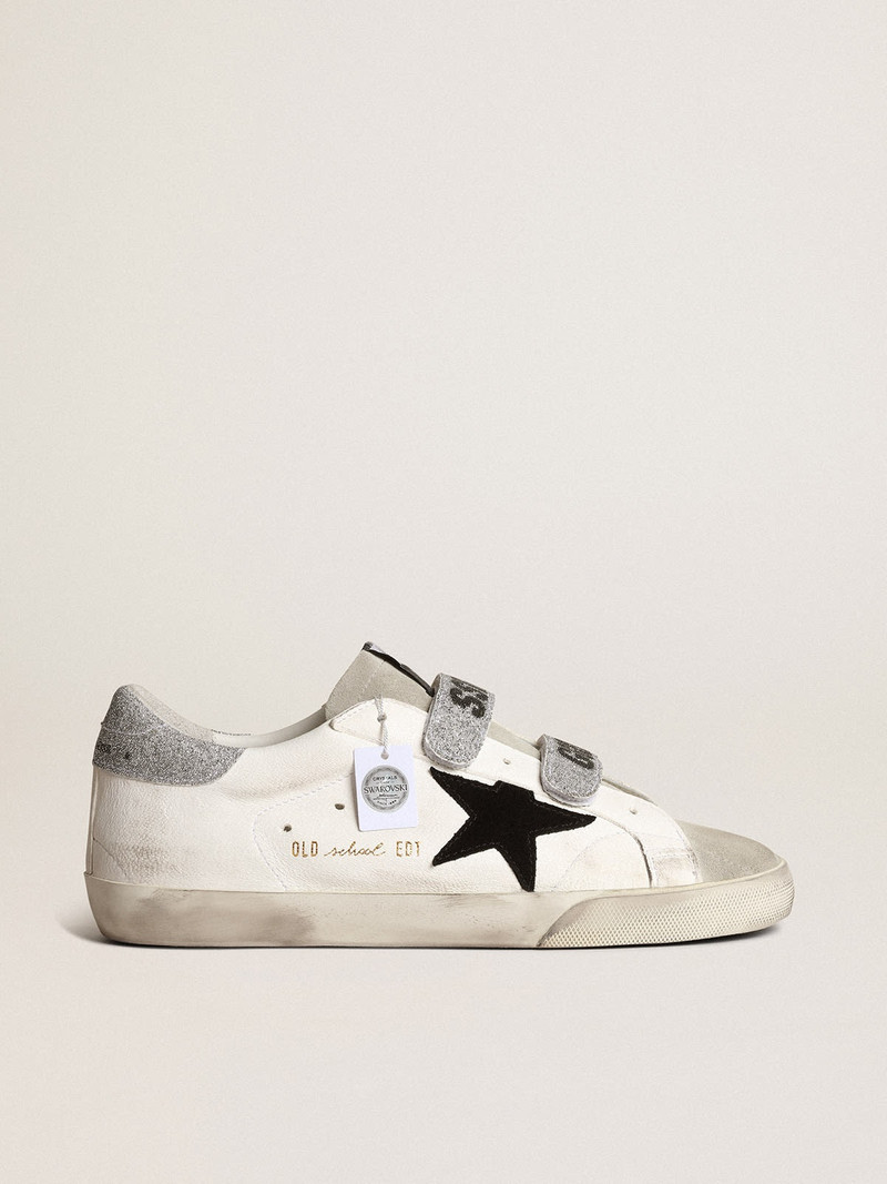 Old School with suede star and Swarovski crystal straps - 1